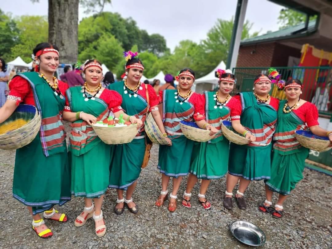Karma dancers celebrating Chhattisgarh tribal heritage