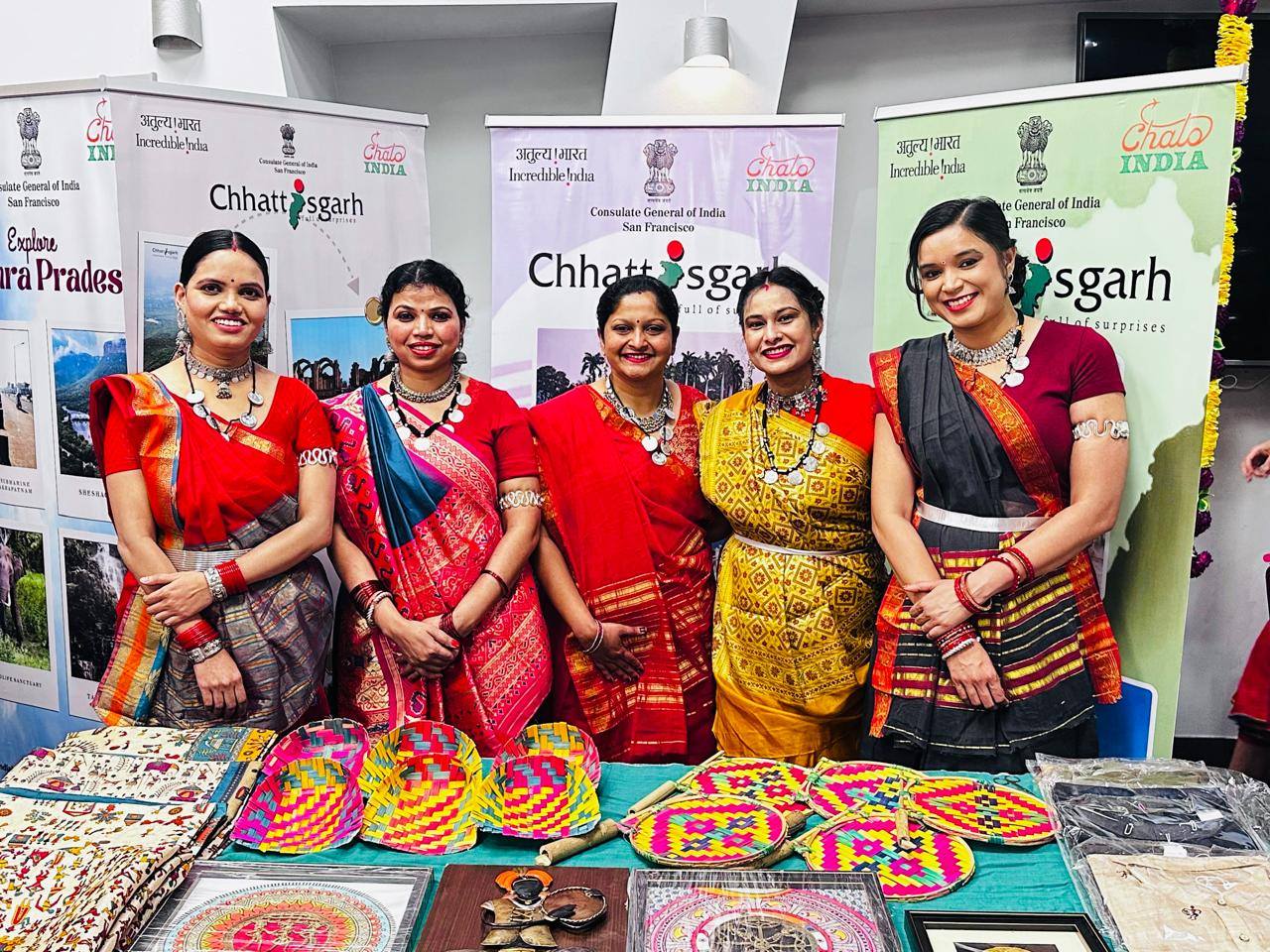 Chhattisgarh cultural booth at San Francisco